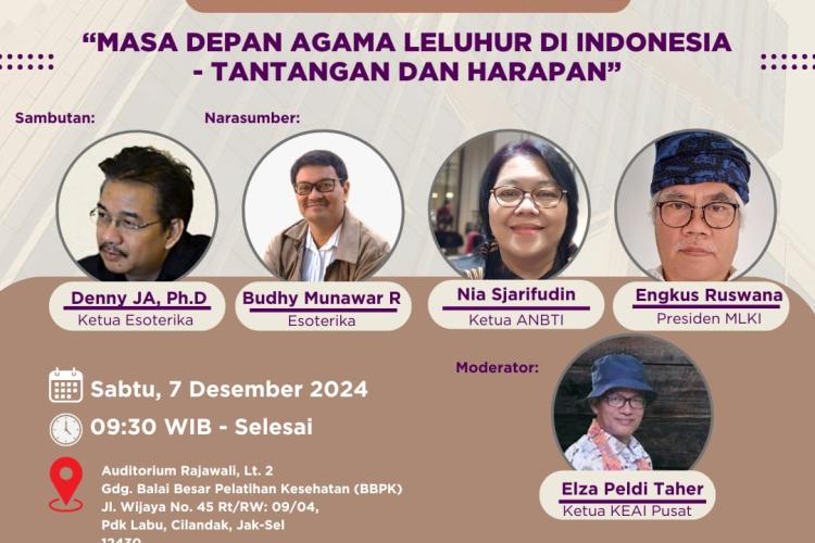 Masa Depan Agama Leluhur Di Indonesia, Tantangan Dan Harapan