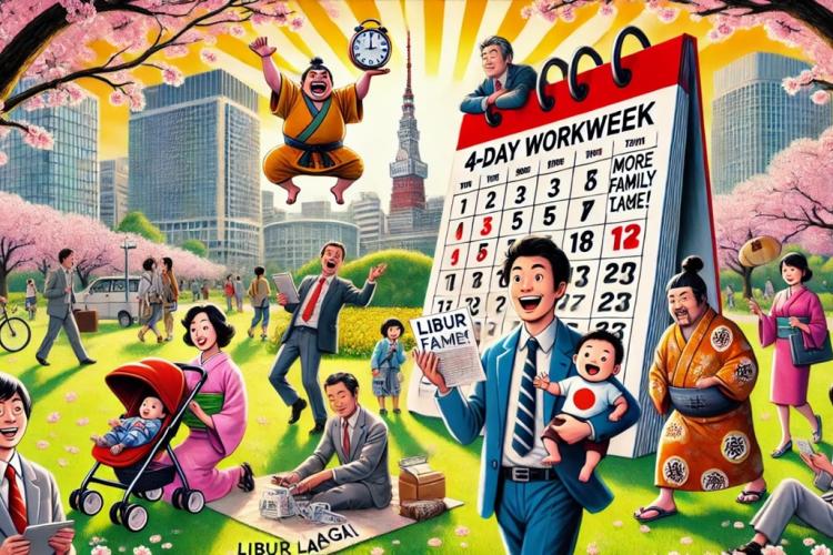Susah Bikin Anak, Tokyo Tambah Hari Libur