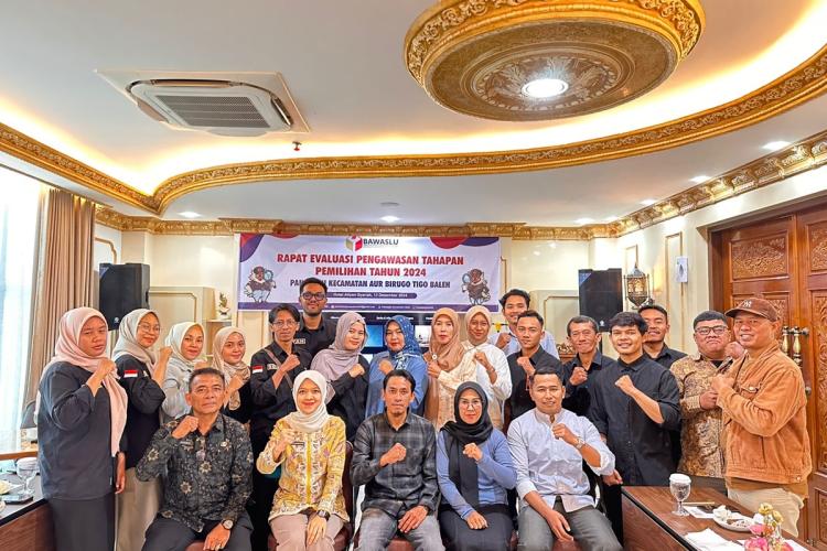 Gelar Rapat Evaluasi Pengawasan Pemilu 2024, Panwaslu Aur Birugo Tigobaleh Ucapkan Terima kasih