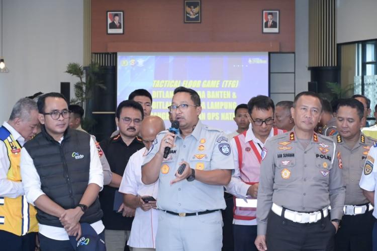 Kesiapan Pelayanan Nataru, Jasa Raharja, Kemenhub, dan Korlantas Polri Survei Pelabuhan Merak dan Bakauheni
